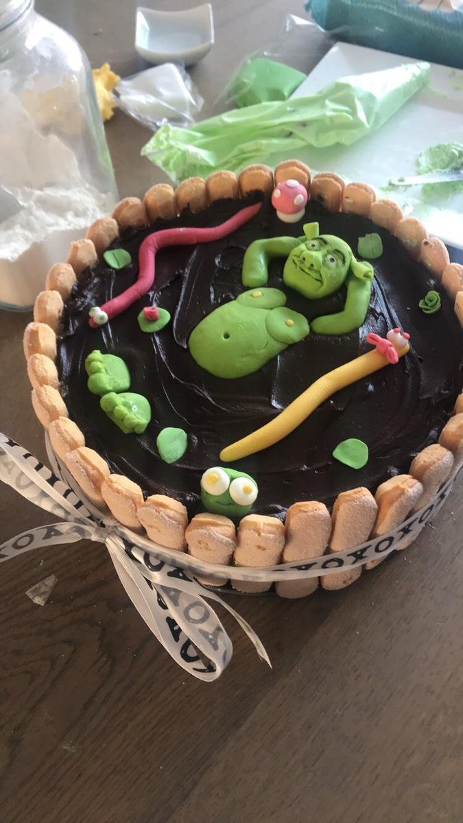 shrek cake (with titties)