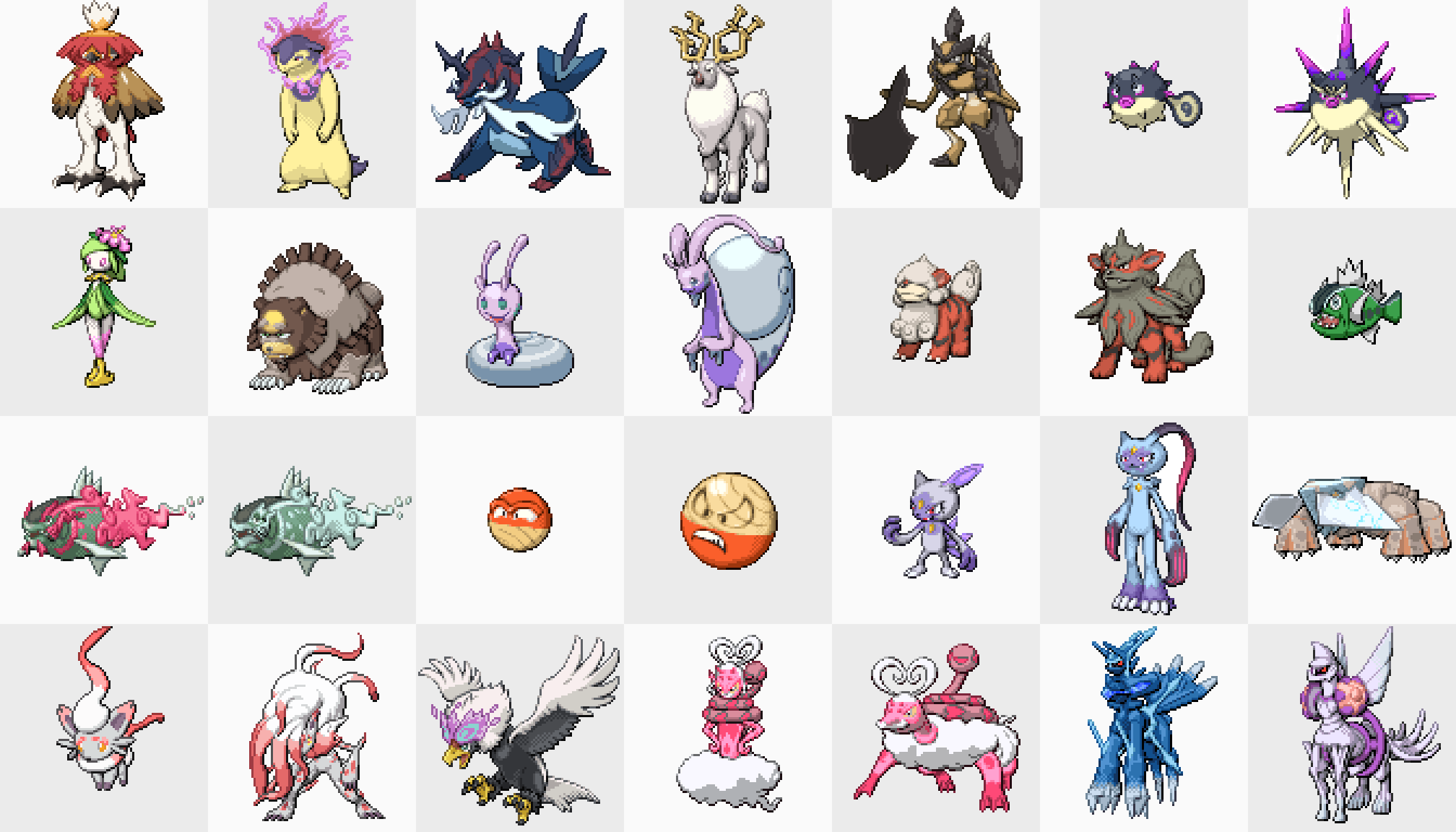 ふうせん 攻略サイト ポケモン徹底攻略 Poketettei さんに掲載されるドット絵を描かせていただきました Pokemon Legends アルセウス で新登場した28体のポケモンです ポケモン ドット絵 Pokemon Pixelart Gameart T Co