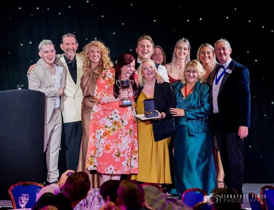 JarrowMTC's tweet photo. We won 5 awards for Young Frankenstein at the annual NODA awards!!

⭐️District Best Individual Performance to Luke McGarey
⭐️District Councillor Award for Best Individual Performance to Luke McGarey
⭐️District Best Musical Award for ‘Young Frankenstein’ https://t.co/bqAN7rDpBH