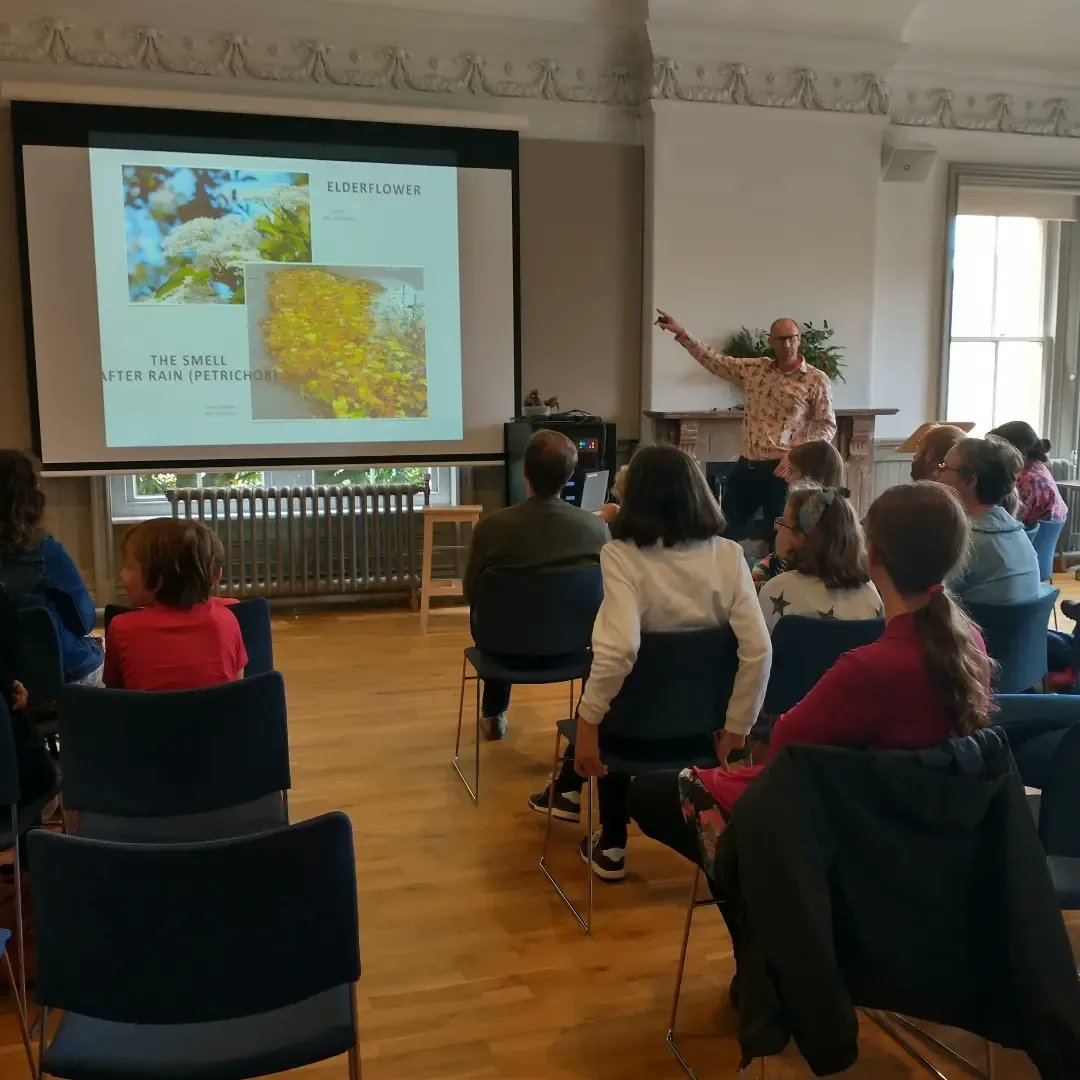 fromelitfest's tweet photo. What an event! Ben Hoare is so inspiring, and is drawing the kids in the audience out of their shells to share their own passions for nature. What a lovely relaxing and invigorating event. @benhoarewild @dkbooks @eventsofwonder https://t.co/SdbOiyvHmj