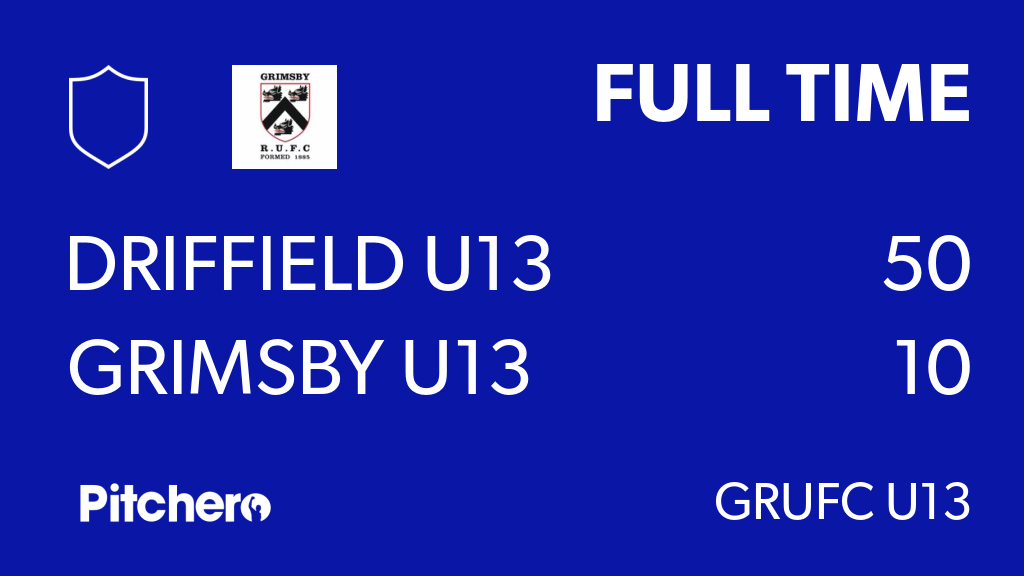 grufc1885's tweet photo. FULL TIME: Driffield U13 50 - 10 Grimsby U13
#DRIGRI #Pitchero
https://t.co/PhUNjBsyd7 https://t.co/OIMfjA0uaB