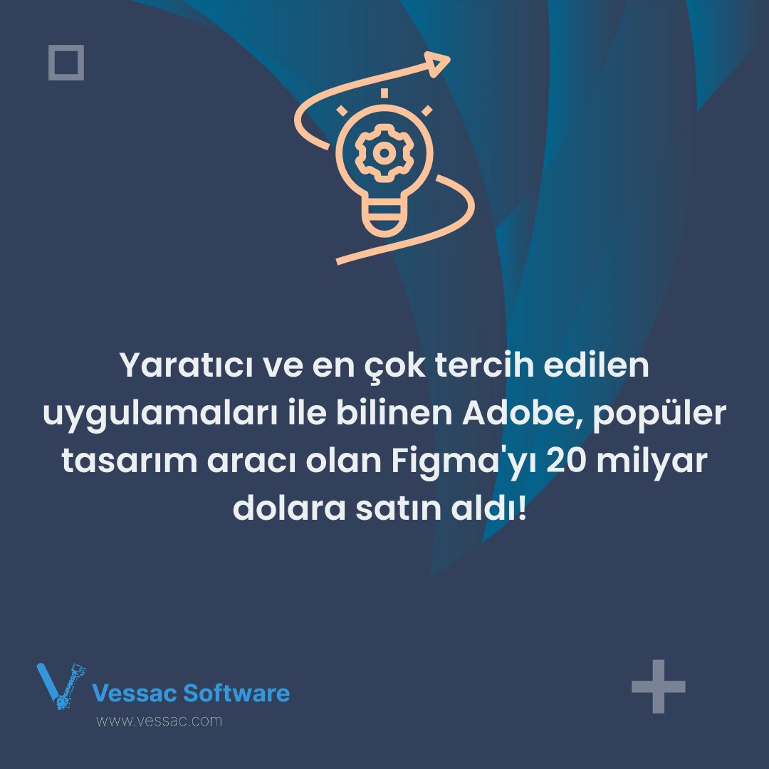 vessac_software's tweet photo. Adobe, Figma’yı satın aldı! 🥳

Adobe ve Figma’nın birleşimi dönüşümsel ve iş birliğine dayalı yaratıcılık vizyonunu hızlandıracak!

https://t.co/ksaWudwwDd https://t.co/Y5JLSWMkC1