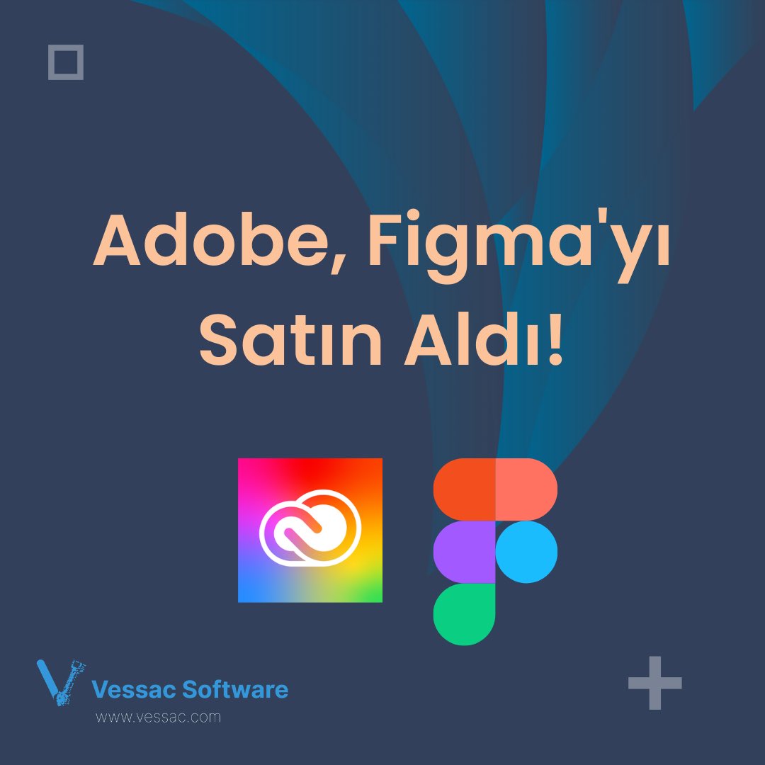 vessac_software's tweet photo. Adobe, Figma’yı satın aldı! 🥳

Adobe ve Figma’nın birleşimi dönüşümsel ve iş birliğine dayalı yaratıcılık vizyonunu hızlandıracak!

https://t.co/ksaWudwwDd https://t.co/Y5JLSWMkC1