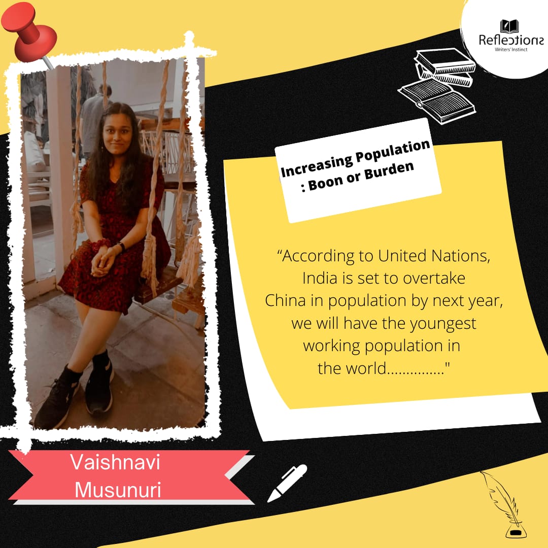 ReflectionsScit's tweet photo. "India offers three important factors of economy together - Democracy, Demography and Demand." - PM Narendra Modi
Increasing Population: Boon or Burden - ✍🏼Vaishnavi Musunuri
To read, ✅ check the link below
https://t.co/J5VG5QvYqN
#India #scitreflections #Demographicdividend https://t.co/QSNbD9t3Lc