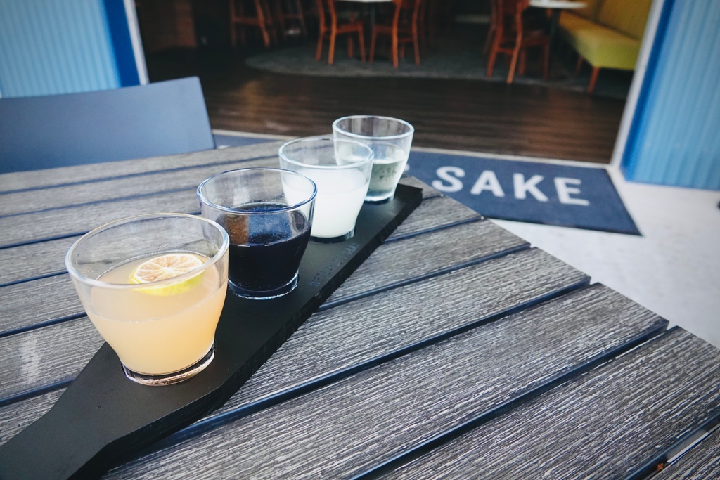 Can you even call yourself a Saints fan if you’re not drinking the Saints-themed sake flight?? Complete with WHO DAT SAKE (new!) and Paloma, Filtered, and Unfiltered Sakes. We’ve got the game on WITH audio, come have some brunch and a Saints Flight! Open 11am-5pm today. #whodat