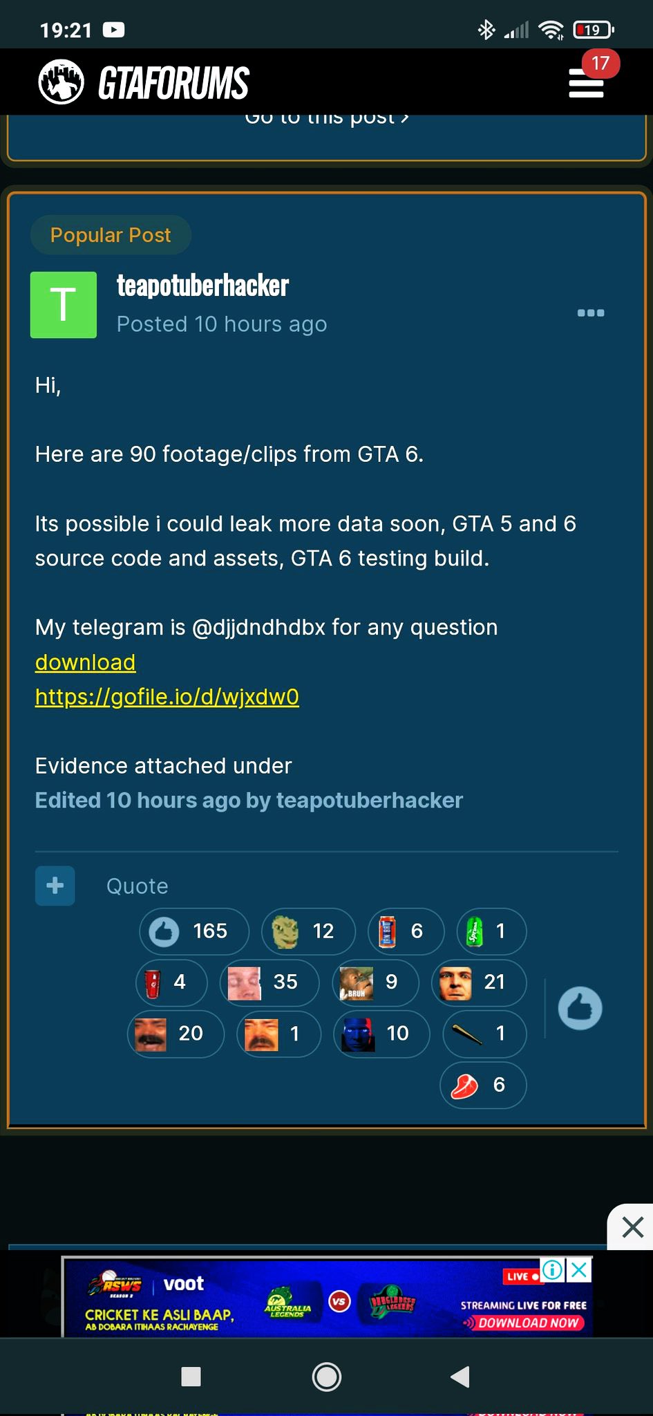 SWEGTA on Twitter: "The GTA 6 leaker said he might leak a GTA 6 test