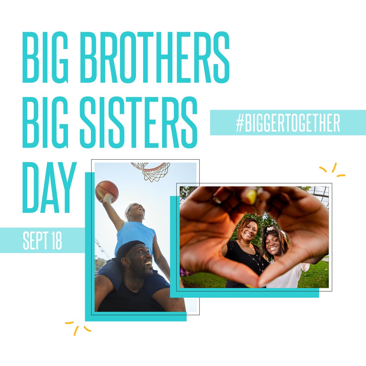 Today is #BBBSDay! 💙✨ A day to recognize the importance of mentoring relationships &amp; celebrate the ways volunteer mentors support 41,000 youth in Canada.

Together, we can ignite the power &amp; potential of thousands of more young people across Canada because we’re #BiggerTogether