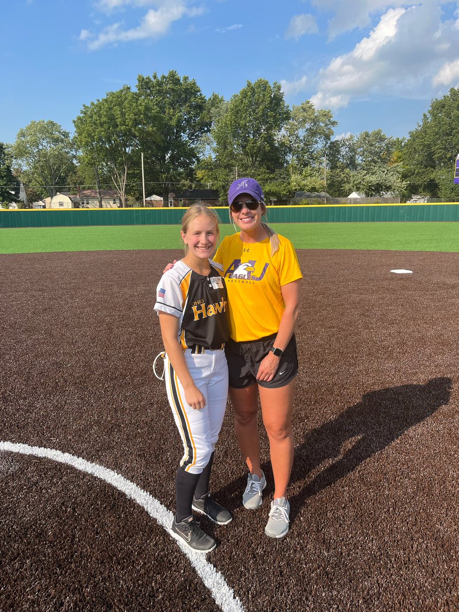 Thank you <a href="/AshlandUSball/">Ashland University Softball</a> for a great camp! I had a great time with the players and coaching staff! <a href="/HawksColyer16u/">Ohio Hawks</a> <a href="/OhioHawks/">Ohio Hawks</a>
