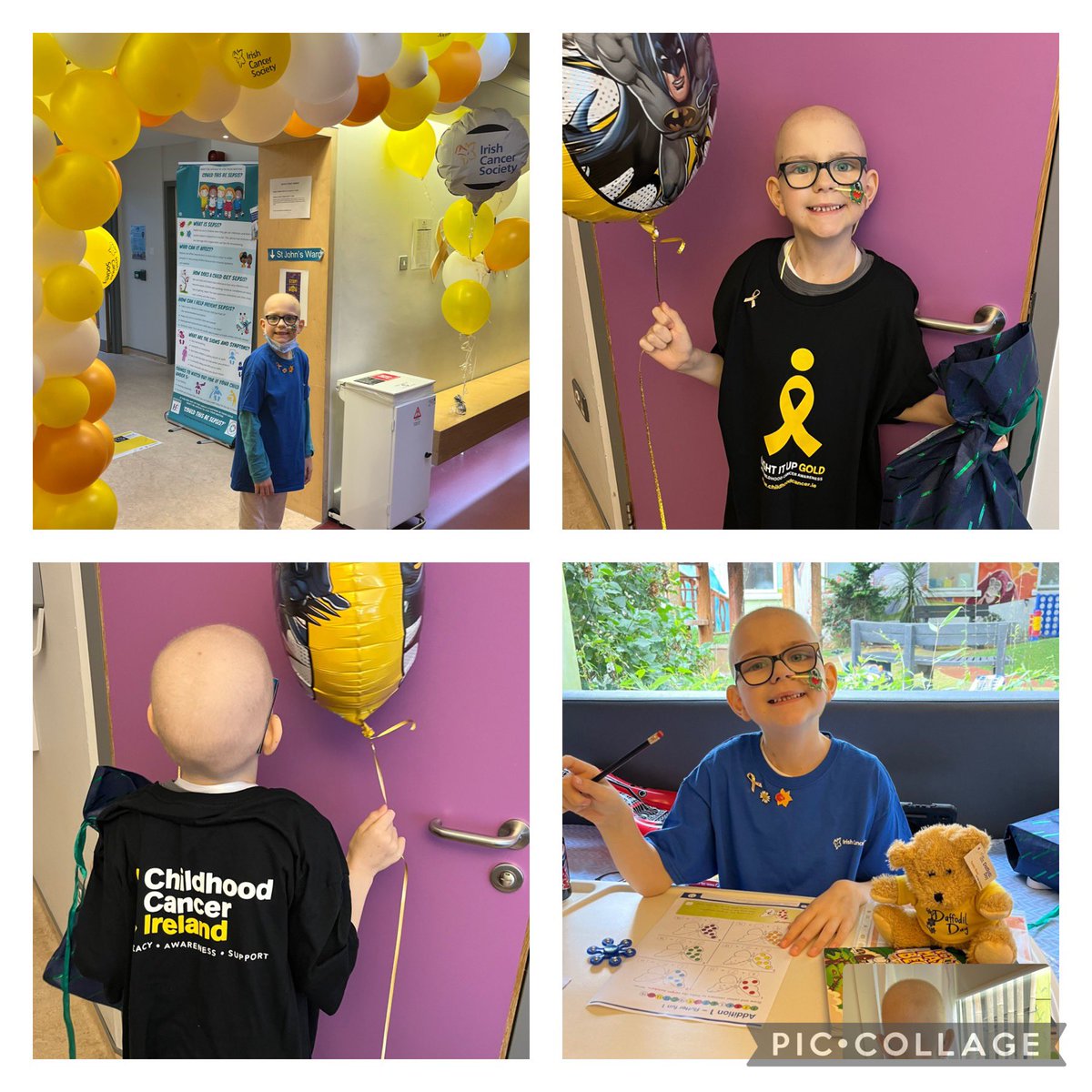 PamelaKJ_Lee's tweet photo. Here on StJohnsWard @CHIatCrumlin
They are lighting up Gold for #ChildhoodCancerAwarenessMonth Caiden Molloy Leukemia Warrior
#fightlikeachild
#childhoodcancer
#pediatriccancer
#gogoldforseptember
#kidsgetcancertoo
@IrishCancerSoc @ChildhoodCanIre https://t.co/N8lJ2J5JGW