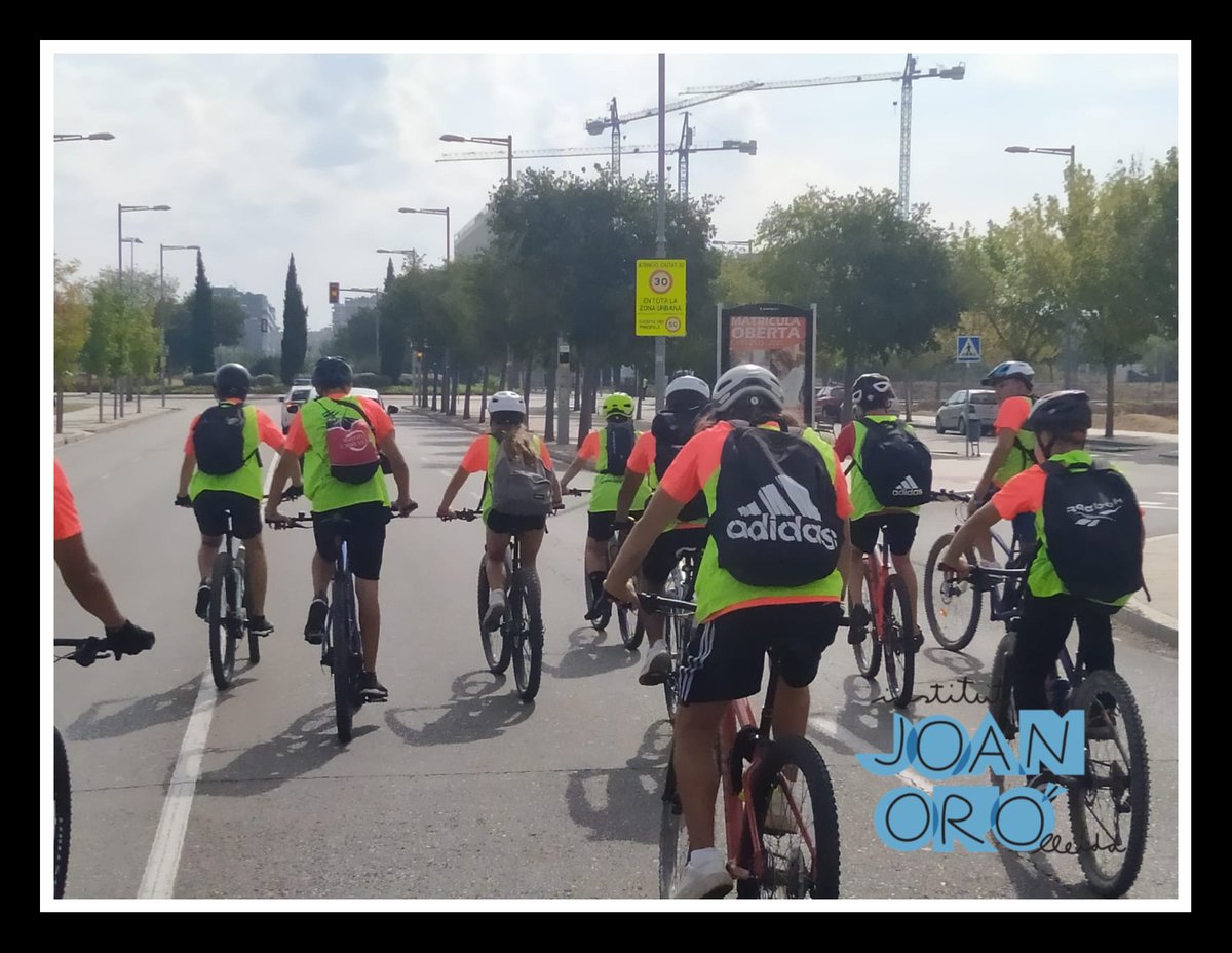 INSJoanOro's tweet photo. 🚴🚴♂️L'alumnat de @cafemlleida #GUIAMN #Lleida de l'@INSJoanOro ha participat en el seu primer voluntariat en la #Pedalada organizada per @paerialleida
🌳🍏👋Han col·laborat tasques organizatives i d'atenció al públic https://t.co/MNtVyikFmA