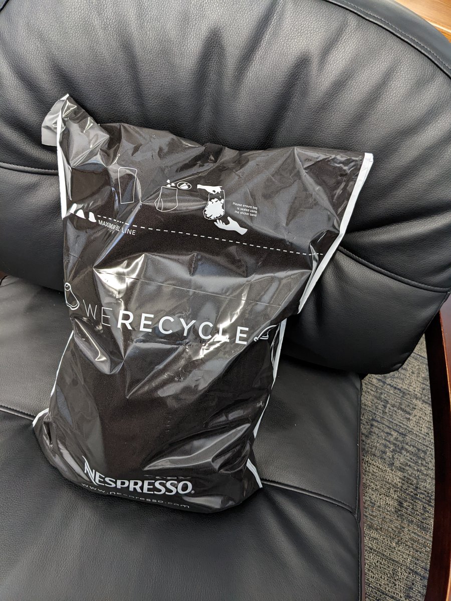 .@WeehawkenTSD community can now recycle their #coffeepods and used #batteries by dropping them off in the bins outside @EricCrespoEDU 's office @ #Weehawken #HS. We'll recycle them for you! One bag of pods already out for delivery to @NespressoUSA @SJ_Schools @njsba @bcalligy