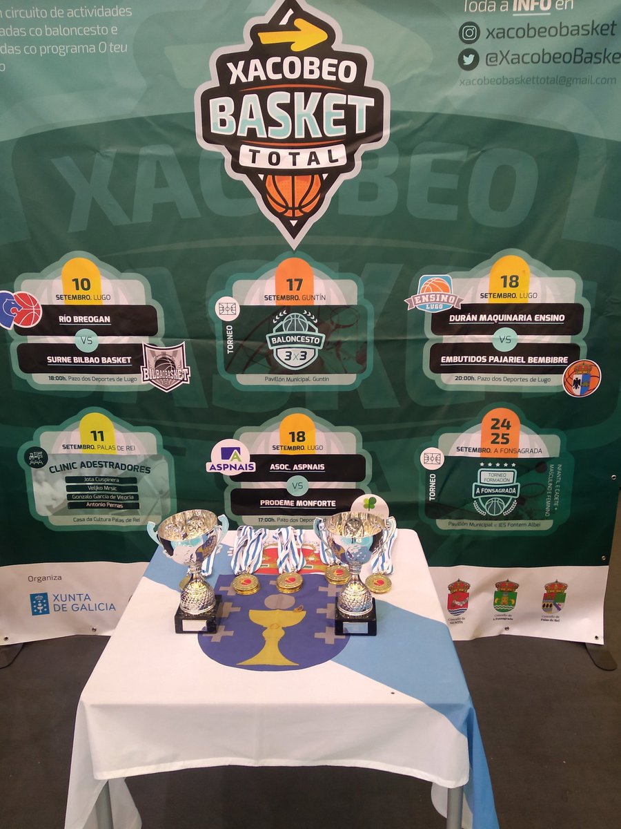 XacobeoBasket's tweet photo. Todo preparado para o primeiro partidazo da xornada
@ASPNAIS Lugo vs Prodeme Monforte
📌 Pazo dos Deportes
🕰️ 17:00 horas
#OteuXacobeo #Xacobeo2022 https://t.co/OzRqypWjPG