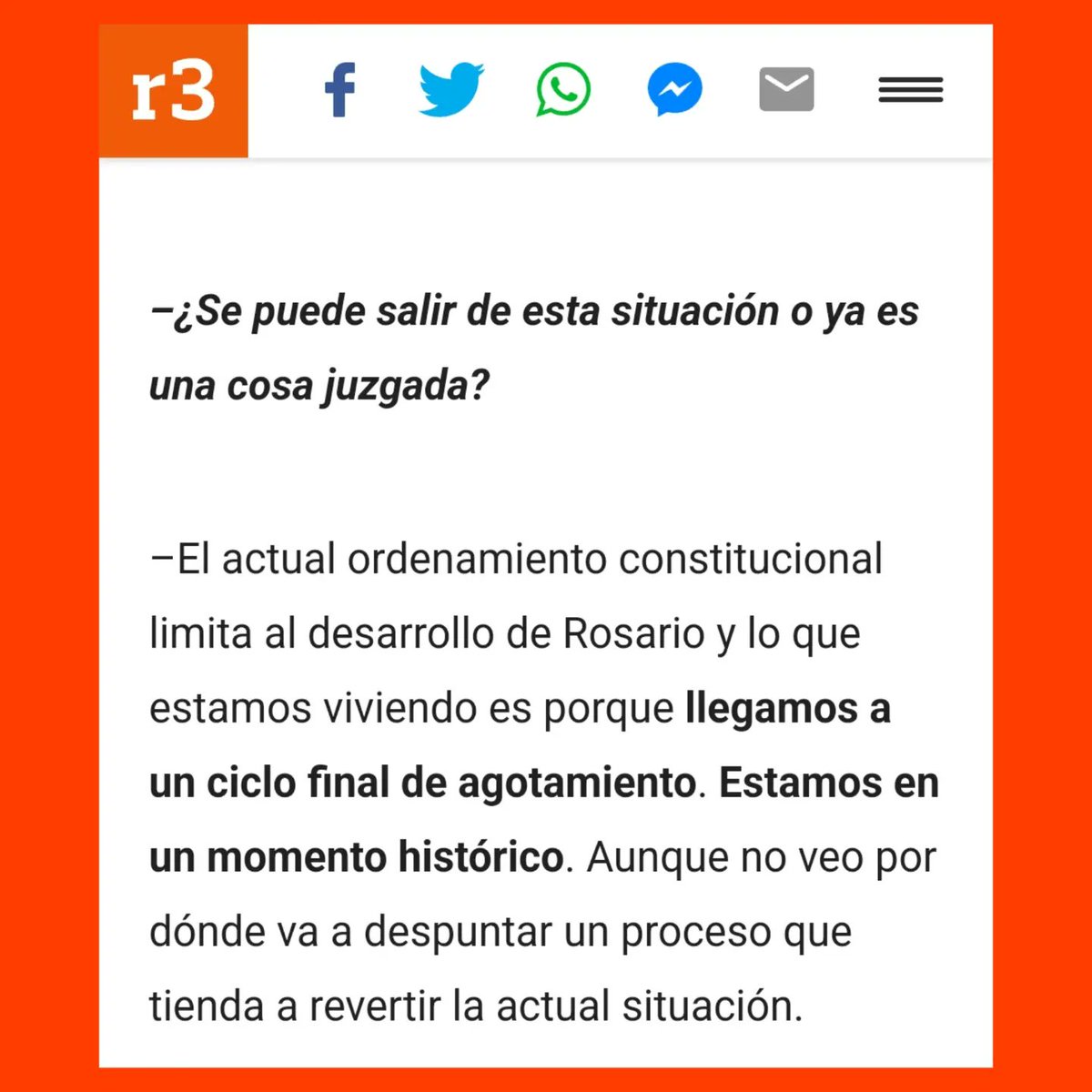 El historiador rosarino @migueldemarcoh ingresó esta semana como miembro de número de la Academia Nacional de Historia de la República Argentina. 👏 (Sigue)