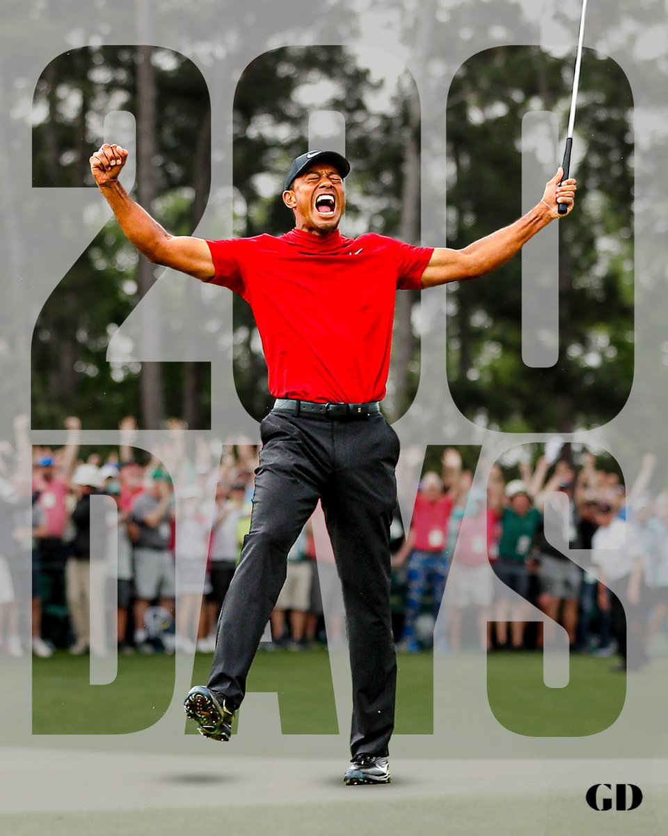 It's 200 days until The Masters. 

It's not like we're counting or anything. 😂