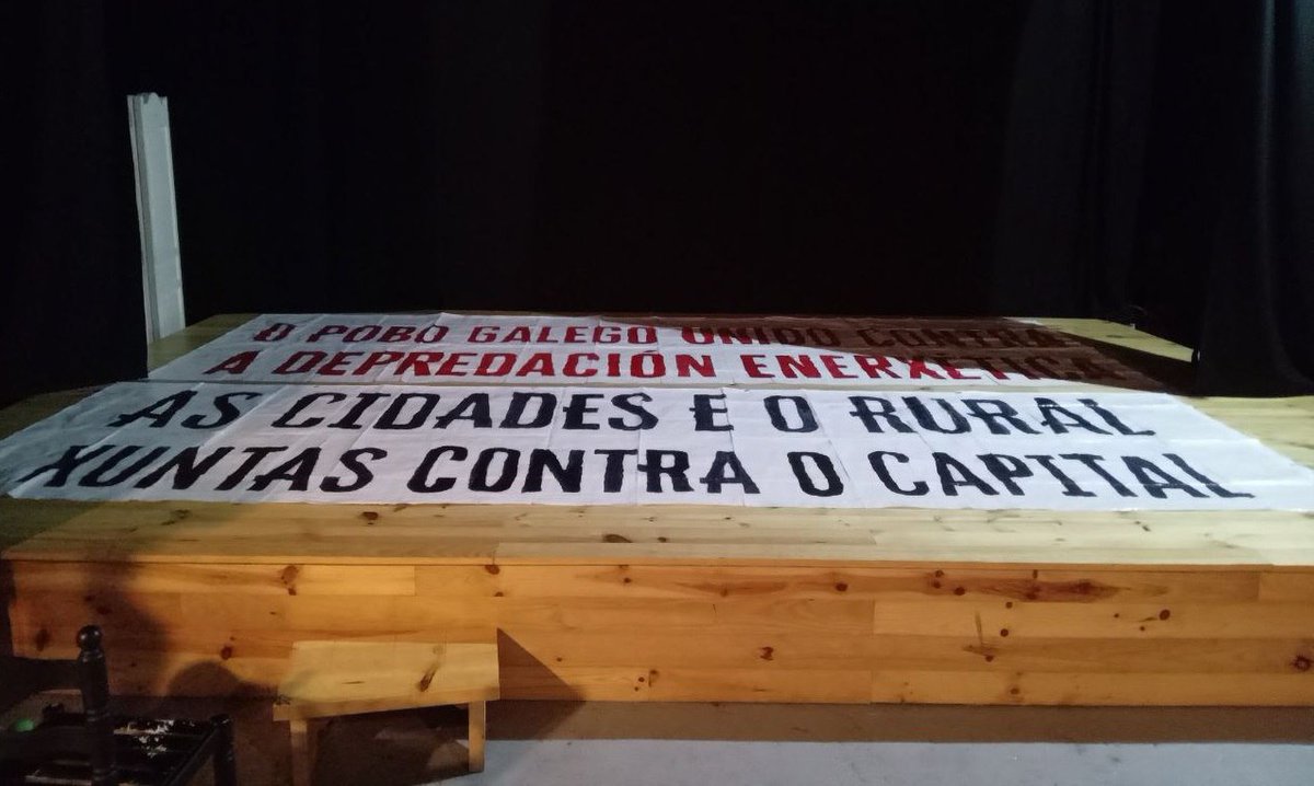 foipolovento's tweet photo. Companheiras boas e generosas, começamos a contagem decrescente... ✊🏾🙂
📢 O vindouro DOMINGO 25 de SETEMBRO, às 12h, desde a Delegación do Goberno de #ACrunha
#AsCidadesEoRuralJuntasContraOCapital
#oPoboGalegoUnidoContraAdepredaçomEnergética https://t.co/u1XXi95p6K