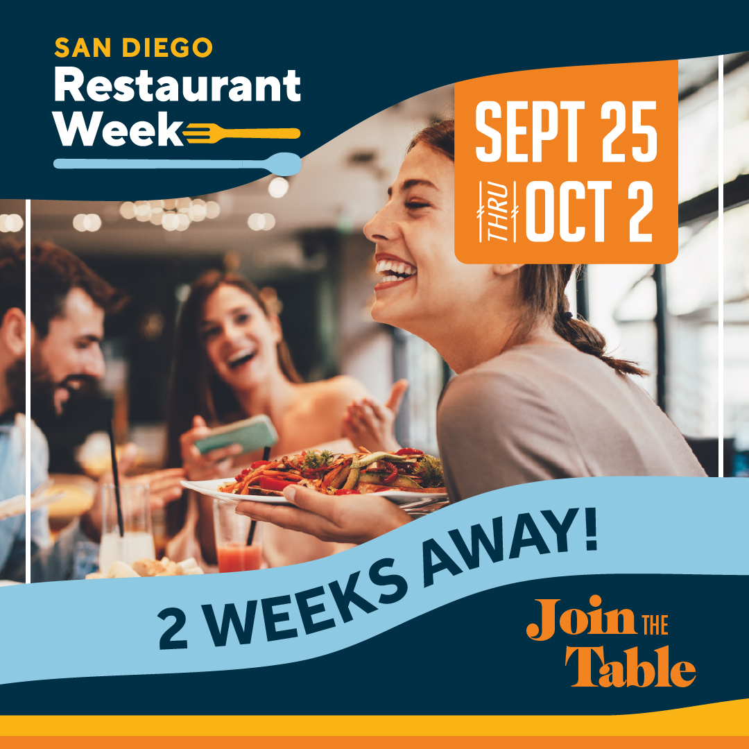 Get ready to delight your appetite. San Diego Restaurant Week is just a week away! #sdrw2022 Check out this year's delicious details at sandiegorestaurantweek.com