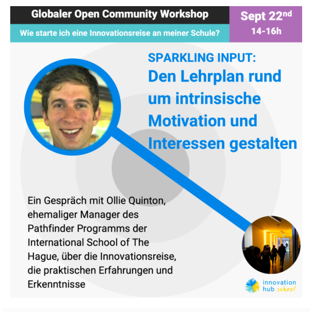 made2innovate's tweet photo. Jetzt noch schnell für unseren nächsten Open Community Workshop registrieren. Wir freuen uns auf einen spannenden Austausch 😬

Hier anmelden 
https://t.co/ROdPXX8Ry5

#twlz #Schule https://t.co/9nPQI4pbsF