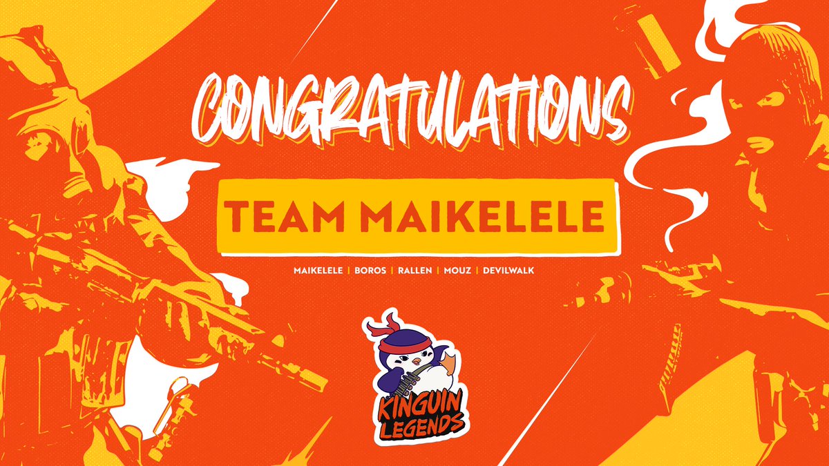 Kinguin Legends (@kinguinlegends) on Twitter photo Team Maikelele are your Kinguin Legends champions! ๐
๐ <a href="/maikelele/">Maikelele</a>
๐ <a href="/boroscs/">BOROSCS</a>
๐ <a href="/rallenHulk/">Karol Rodowicz</a>
๐ <a href="/mou2inho/">Mikoลaj Karolewski</a>
๐ <a href="/DevilwalkCSGOD/">Coach Devilwalk</a> Team Maikelele are your Kinguin Legends champions! ๐
๐ <a href="/maikelele/">Maikelele</a>
๐ <a href="/boroscs/">BOROSCS</a>
๐ <a href="/rallenHulk/">Karol Rodowicz</a>
๐ <a href="/mou2inho/">Mikoลaj Karolewski</a>
๐ <a href="/DevilwalkCSGOD/">Coach Devilwalk</a>