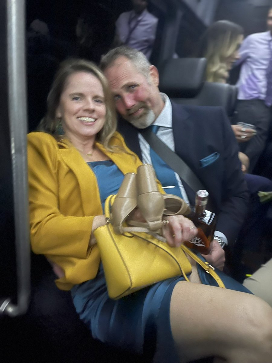 This pretty much sums up our night!! What a blast!!! @TDekester (note who has seatbelt on and who is just winging it)