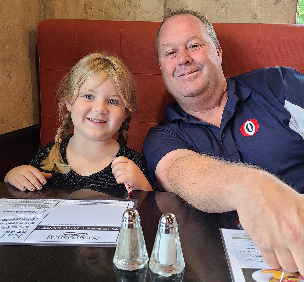 Out for breakfast with these two ...