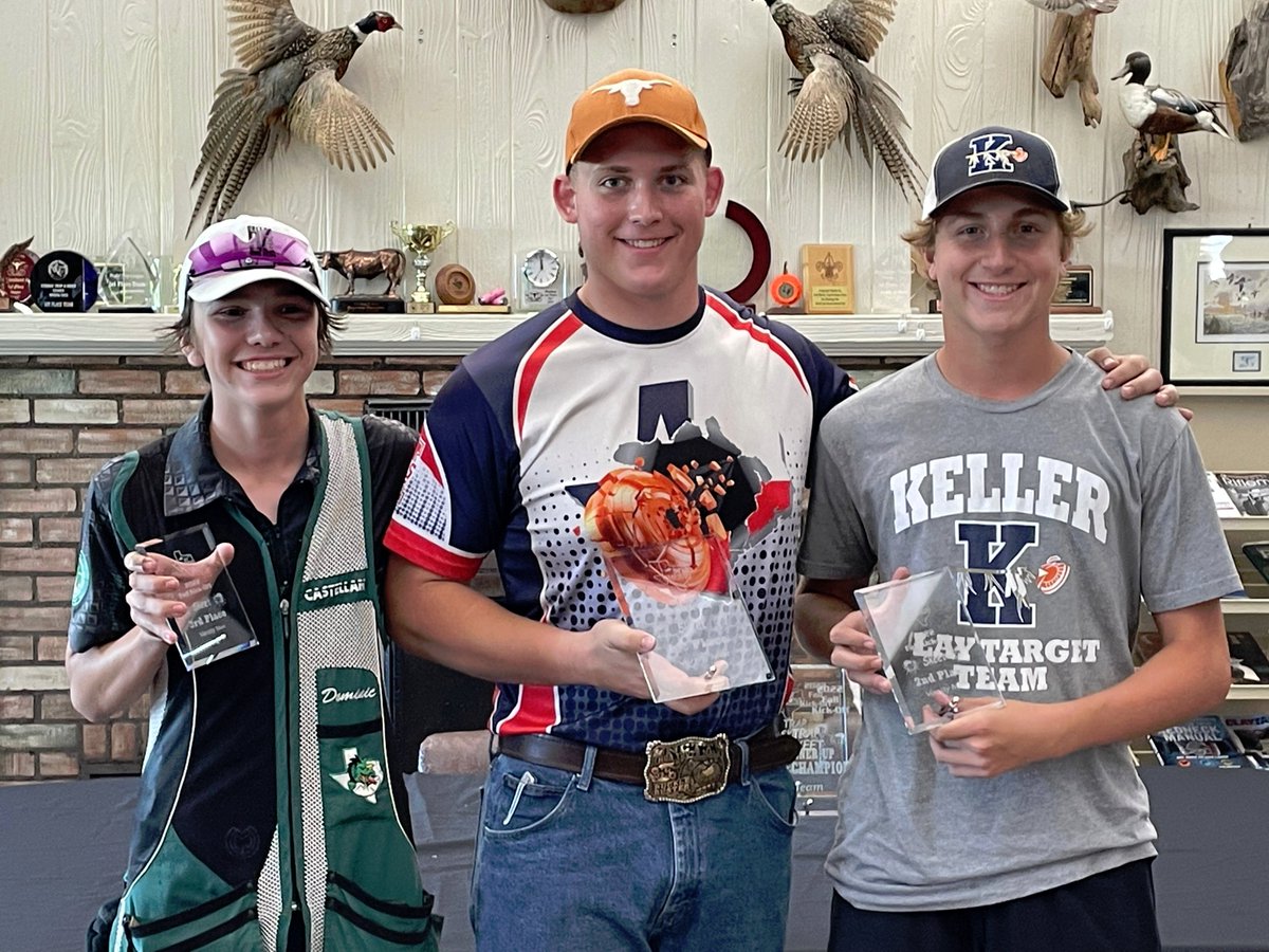 Great job Jake(3rd Trap) and Brayden(1st Skeet) on Placing in the TexasYess 2022 Fall Opener and congrats to Jake on his first shoot-off!  and we will be shooting hats the next couple of practices including that ugly orange one Brayden Culver has been wearing!