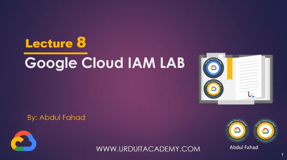 UrduITacademy's tweet image. Google Associate Cloud Engineer Lecture 8 (GCP IAM LAB) youtu.be/jpnxu1Wo5kQ via @YouTube #uita #gcpengineer #GCP #DevOps