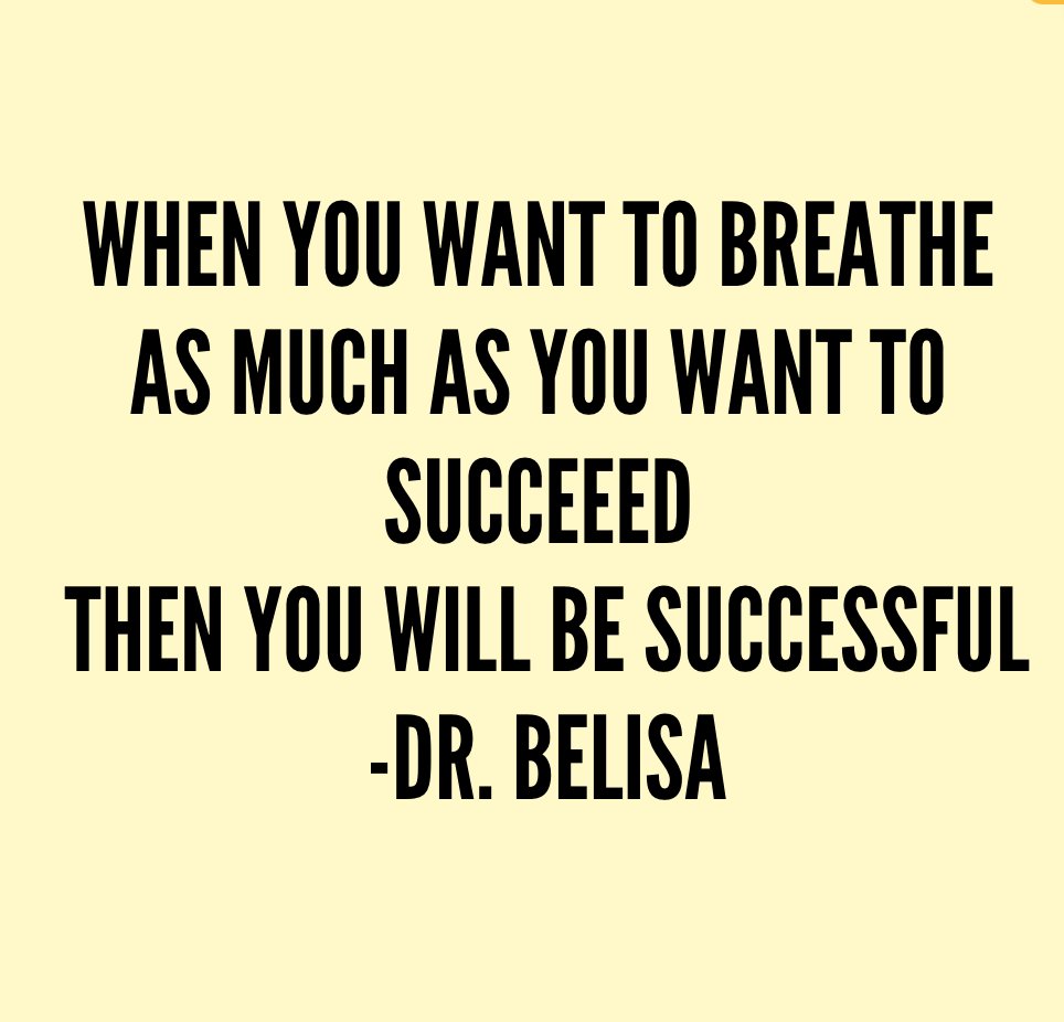 If you aren’t breathing in line with what you are doing, you can want it more than anything, it’s hard to get your body &amp; brain 100% on board. 
But you are more apt to have success if your breathing is registering with your brain and nervous system as“I got this”#breathetosucceed