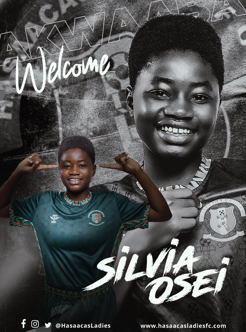 TRANSFER NEWS 🇬🇭 

<a href="/HasaacasLadies/">Hasaacas Ladies FC</a> FC has announced the signing of Silvia Osei from Nana Afia Kobi Ampem Ladies Sporting Club

The 15 years old young attacker was announced today. The transfer is subject to the completion of regulatory processes.

#nbsports ❤💙 | #WeLiveFootball