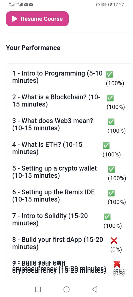 Thanks to <a href="/LearnWeb3DAO/">LearnWeb3</a>.
My journey as a Web3 Developer just got started.. I can't thank you more. Looking forward to finishing the whole course..
#100DaysOfCode
#DEVCommunity
#solidity
#blockchaintechnology