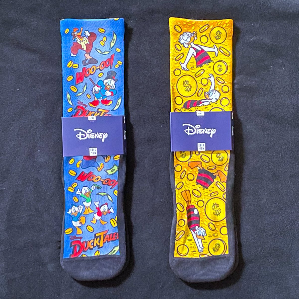 We’re partnering with our friends at <a href="/RockEmSocks/">Rock ‘Em Socks</a> to celebrate the 35th anniversary of DuckTales with a giveaway of two pairs of DuckTales socks! 

Here’s how to enter!

✅Follow <a href="/RockEmSocks/">Rock ‘Em Socks</a> &amp; <a href="/DuckTalks/">DuckTalks🎩🦆💬</a> 

🔁Retweet this 

🗨️Comment your favorite DuckTales GIF

 ends 9/19