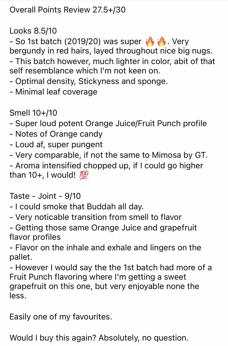 BrandPistol's tweet photo. Our Orange Tingz scored 27.5/30 on a recent review by Cannabis Collectors Guide.
#recentreview #orangetingz #thc #happycustomer #CannabisCommunity #cannabisindustry #recreationalcannabis #bcbud #SundayMotivation https://t.co/tscGGM781N