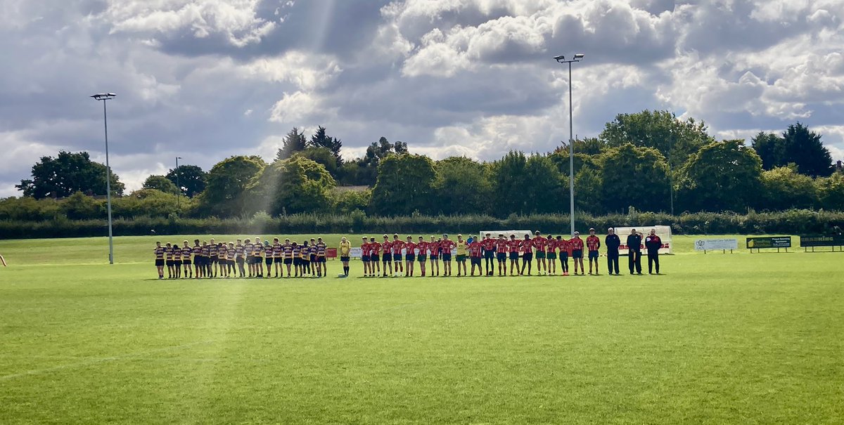 daisydoo2011's tweet photo. @HarlowRugby Colts first game of the season starting with 2 minutes silence for our beloved Queen Elizabeth II #Respect #GodBlessTheQueen #Rugby #redmen #harlowcolts https://t.co/MMmehthLLW
