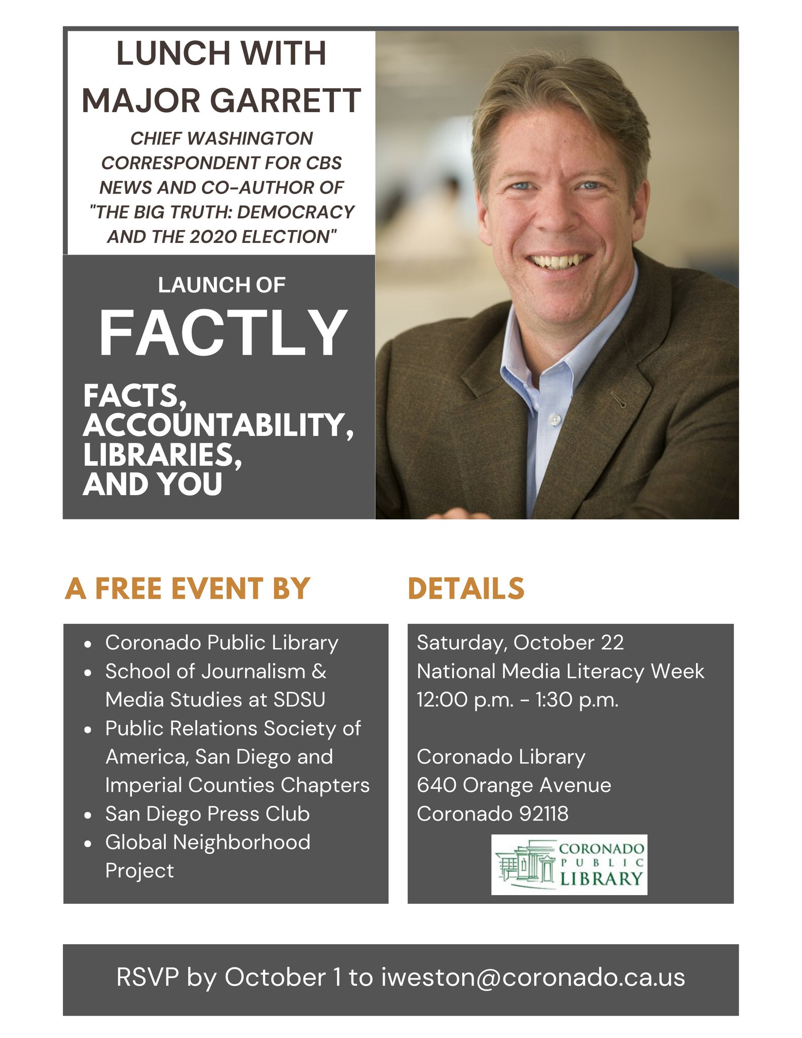 SanDiego SPJ on Twitter "Next month, MajorCBS will speak during