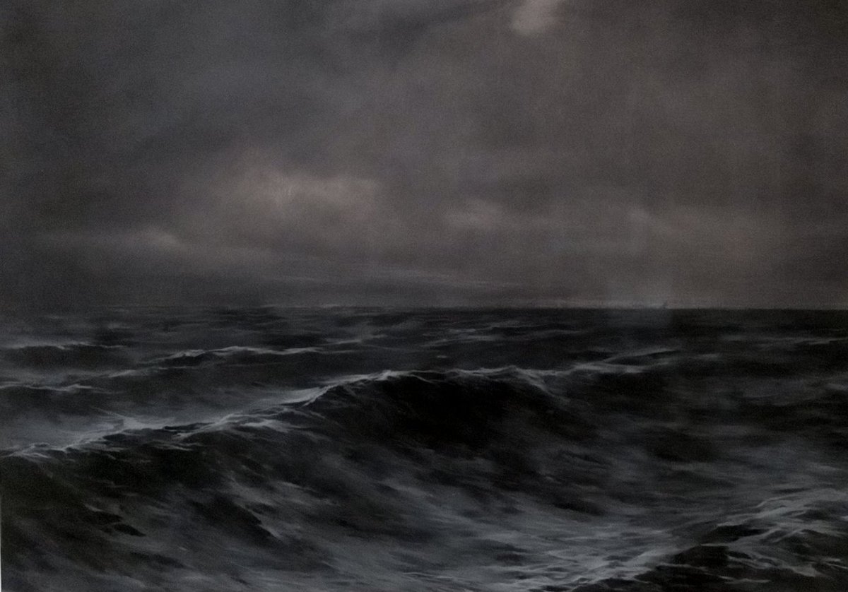 Prezer9's tweet image. A veces una pintura te captura todos los sentidos y no entiendes el motivo. Me ha pasado recientemente. Preludio de tempestad de Antoni Fabrés. Circa. 1880. @MuseuNac_Cat