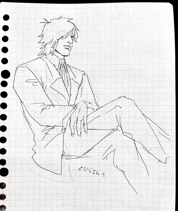 これはぬ〜さんに描いて頂いた股下13kmのスーツ秀です

わたしのです
わたしの 