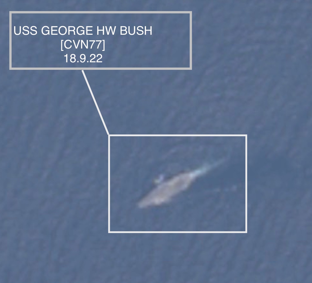 USS GEORGE HW BUSH [CVN77] Uçak Gemisi
18.9.22
Adriyatik

apps.sentinel-hub.com/sentinel-playg…