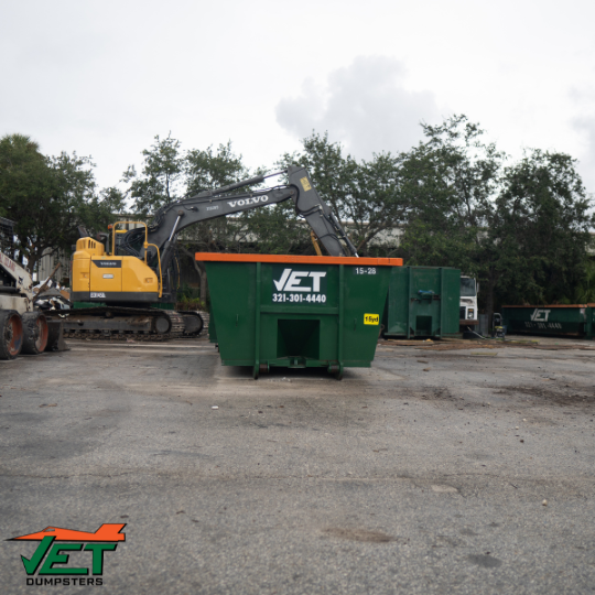 Demolition job coming up? Jet can handle it! We offer  10, 15, 20 ,30, &amp; 40 cubic yard roll off dumpsters for any size job! We recently expanded our service area to serve Indian River County &amp; Port St. Lucie!