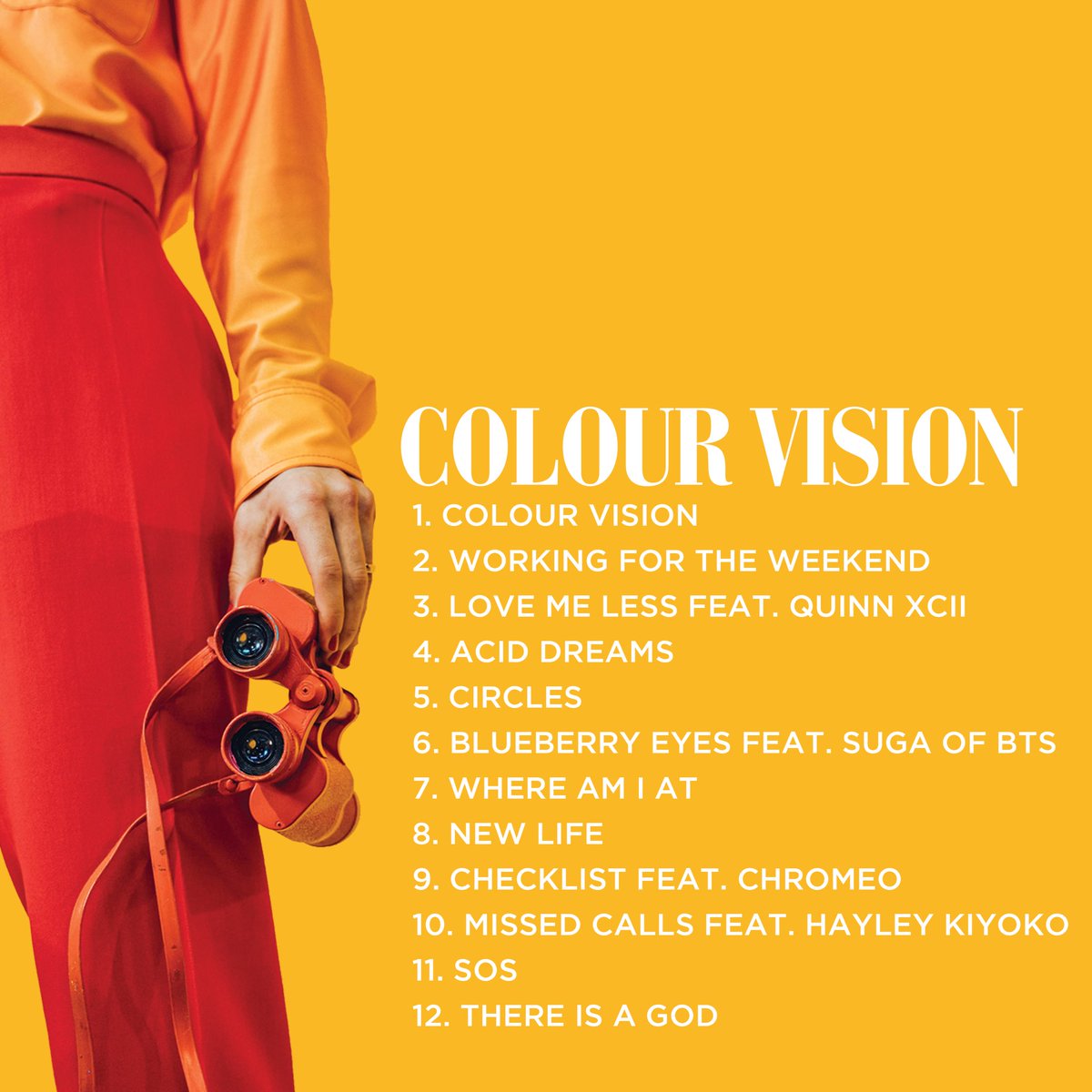 Happy 2 year anniversary to “Colour Vision”. What was your favorite song on the album? 

ps: Can’t wait to play so many of these songs on tour next month :)
