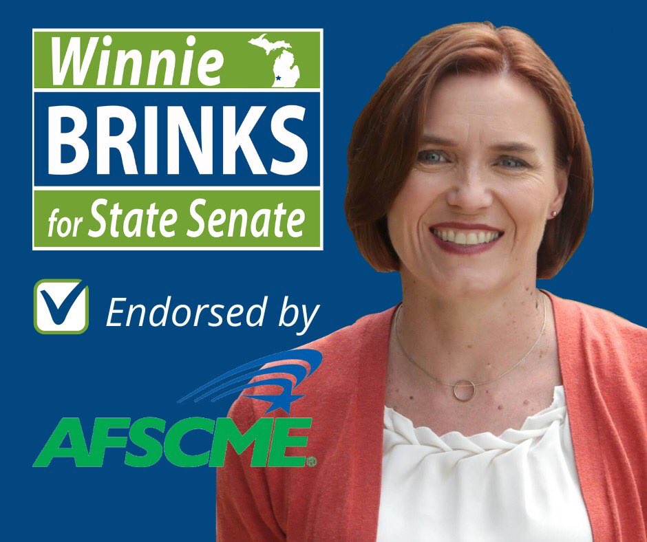 Winnie Brinks (@winniebrinks) on Twitter photo 🚨I am pleased to have been endorsed by <a href="/MichiganAFSCME/">AFSCME Council 25</a>! I am committed to putting Michigan's working families first and advocating for priorities that will better our entire state - good paying jobs, respect for the contributions of all workers, and affordable healthcare. 🚨I am pleased to have been endorsed by <a href="/MichiganAFSCME/">AFSCME Council 25</a>! I am committed to putting Michigan's working families first and advocating for priorities that will better our entire state - good paying jobs, respect for the contributions of all workers, and affordable healthcare.