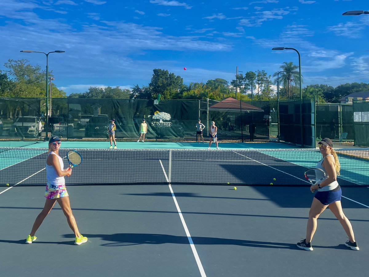 Cardio tennis! 🎾 #suntree #suntreecountryclub #countryclub.