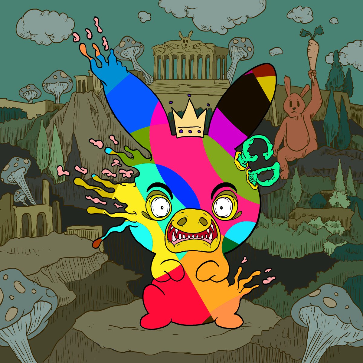 MathPackNFT's tweet image. Rank 10, all mine! @TrippyBunny_NFT