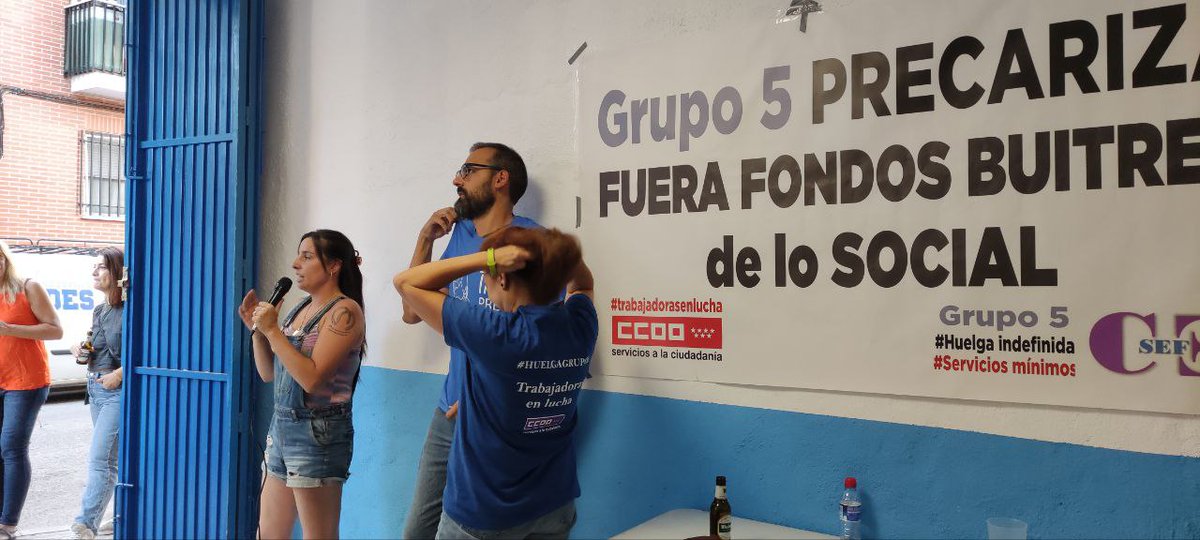pctemadrid's tweet photo. Ayer tuvimos la jornada de solidaridad con la plantilla de @HuelgaGrupo5, tras los logros alcanzados mediante su huelga indefinida. 

¡La lucha es el único camino! https://t.co/9A1RAmxx5T
