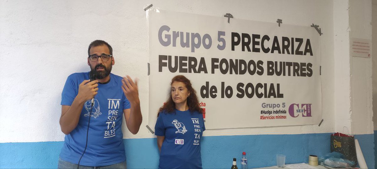 pctemadrid's tweet photo. Ayer tuvimos la jornada de solidaridad con la plantilla de @HuelgaGrupo5, tras los logros alcanzados mediante su huelga indefinida. 

¡La lucha es el único camino! https://t.co/9A1RAmxx5T
