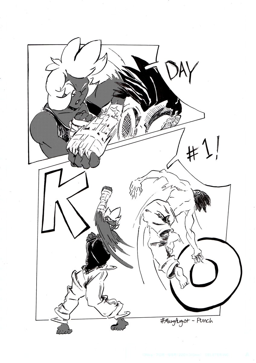 Deverfro's tweet photo. Finally uploading my #MangAugust pieces! Day 1 - Punch! Come back tomorrow to see day 2!
#MangAugust #diversemanga #Punch #sockittome #ko #mangachallenge #artblockhelp
#augustartchallenge
#mangastyleart #manga
#mangacollection https://t.co/0Kpn1jdMzq