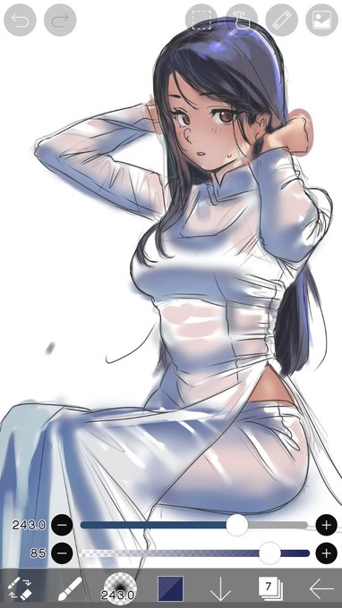 アオザイは定期的に描きたくなる
清書したい 