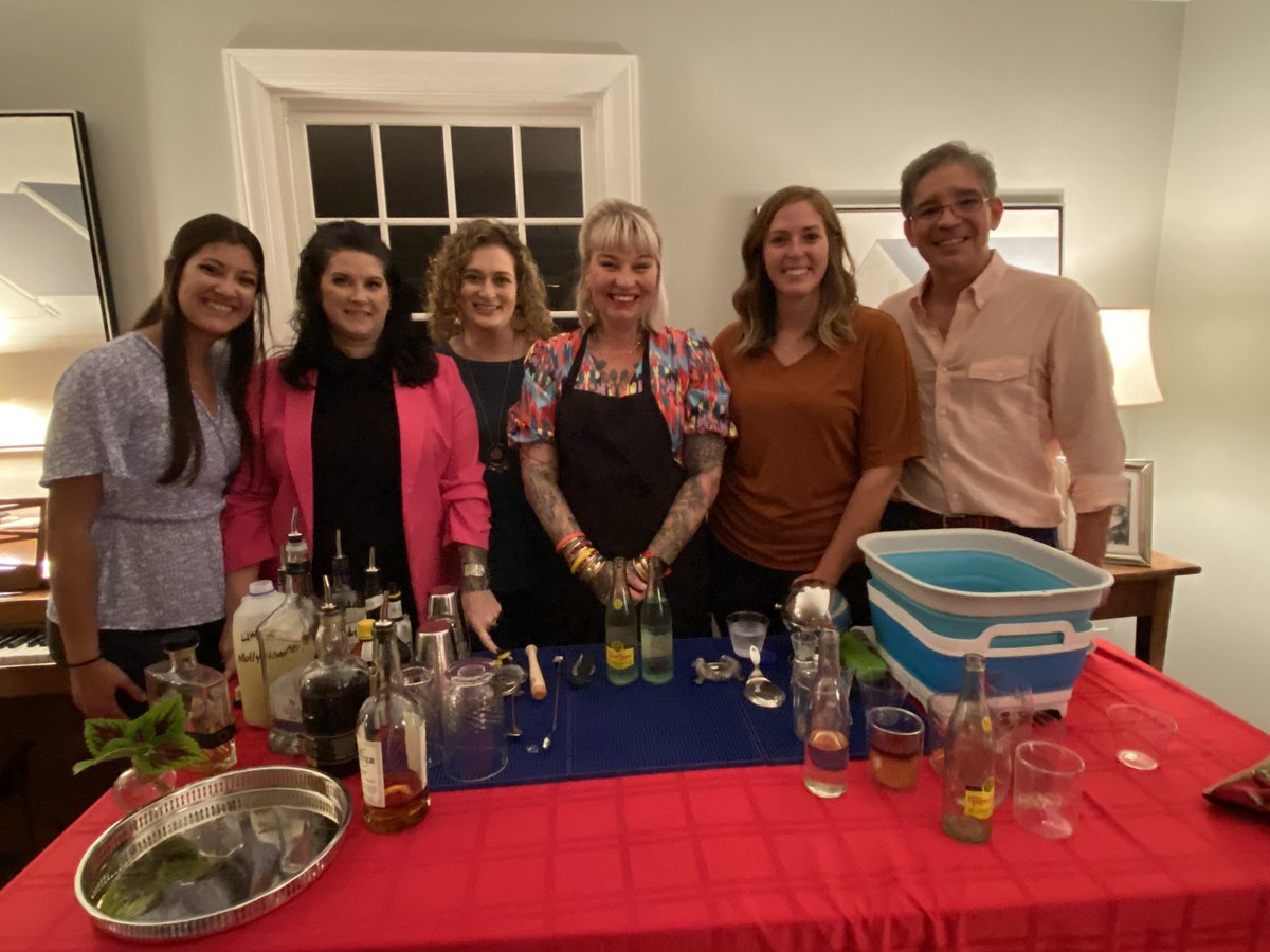 Rhoad's tweet photo. Great time with my @OrthoCincy team and the amazing @mollywellmann learning some history and cocktail creations https://t.co/SWbVqdMbQe