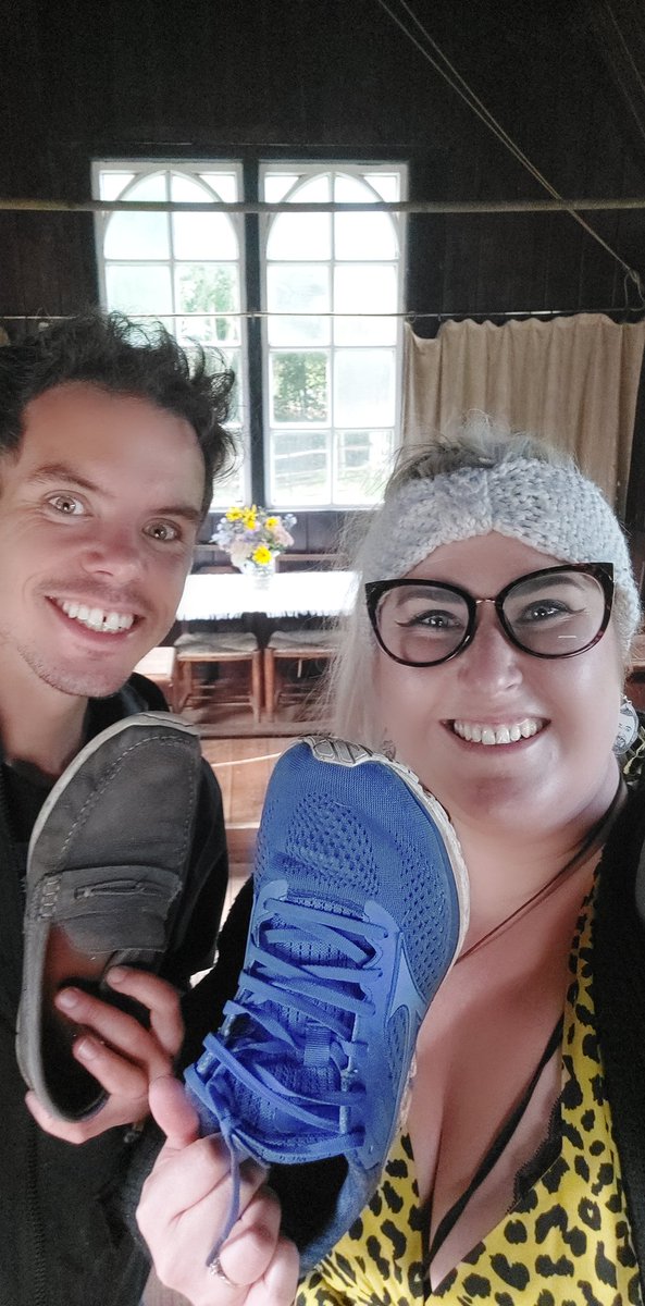 NCCbyKimberley's tweet photo. Stop 3: we failed to make a pair of shoes, threw stuff at a maypole, presented to be cup snakes... #Taskmaster #TaskmasterTour #TaskmasterGathering #ChilternOpenAirMuseum https://t.co/fJKxIn4O46
