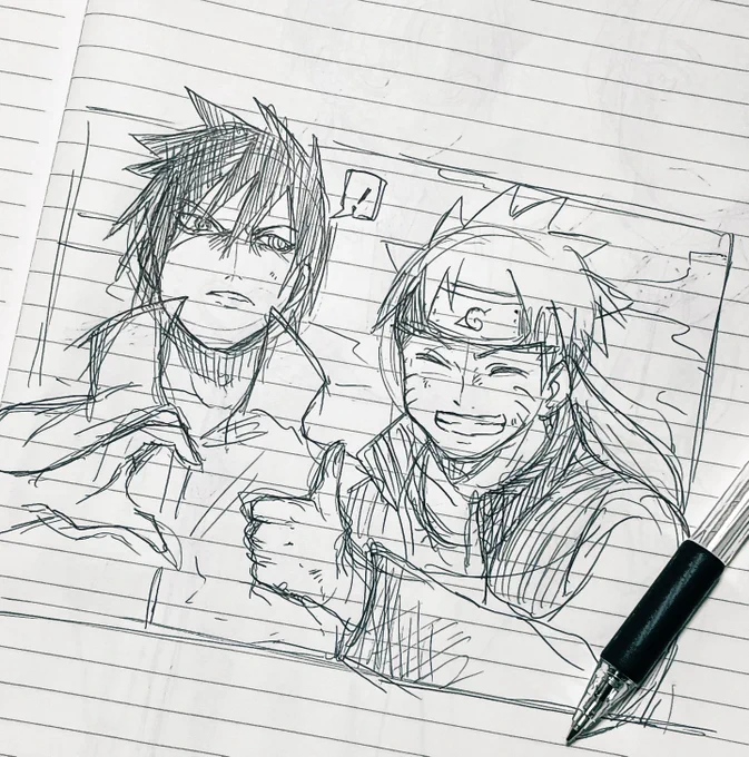 🐍🫶  🦊👍

 #NARUTO
 #絵描きさんと繋がりたい 