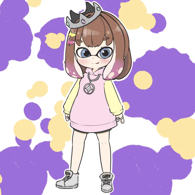俺にはいつも通りイラストを描くぐらいしか出来ないのでイカ風サキちゃん描きました!! #絵くまさき 