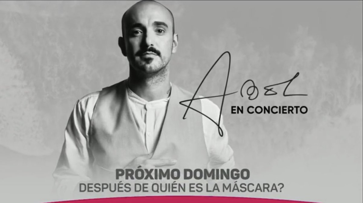 telefaan's tweet photo. Próximo Domingo Después de #QuienEsLaMascara> Llega #AbelEnConcierto. 🔵🟢🔴 https://t.co/z3H3CQndPw